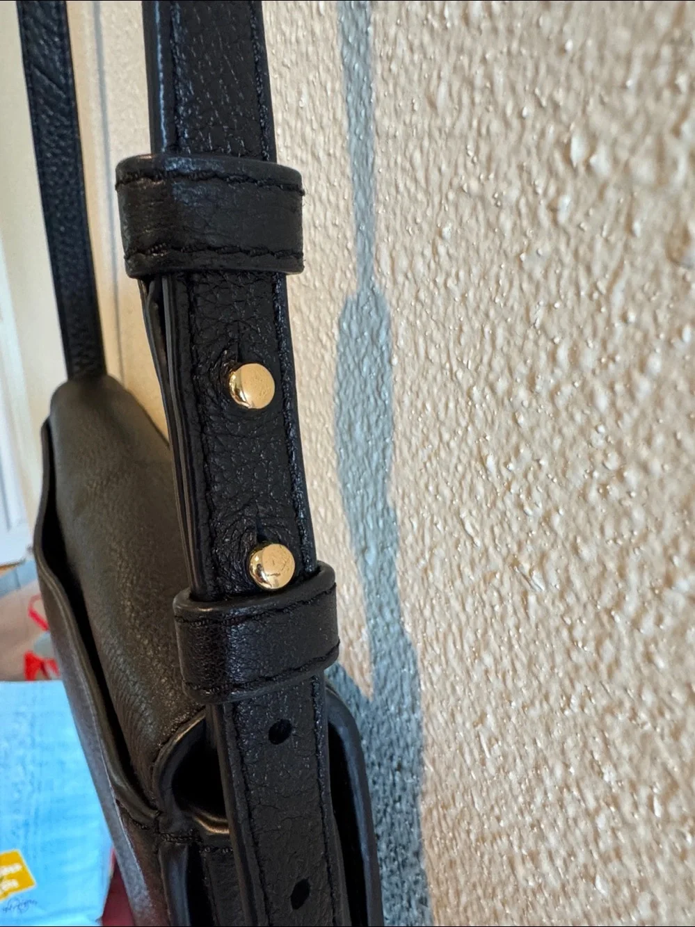 Tory Burch Black Crossbody Bag with Gold Logo